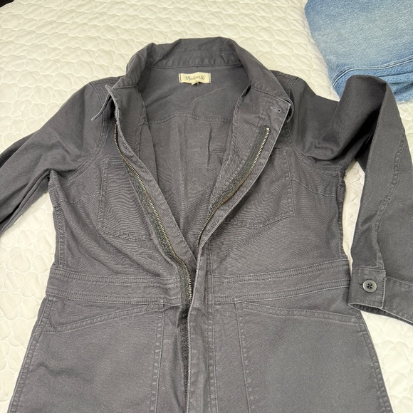 Madewell Cover-all Jumpsuit in Navy Size Petite Medium - Picture 4 of 5